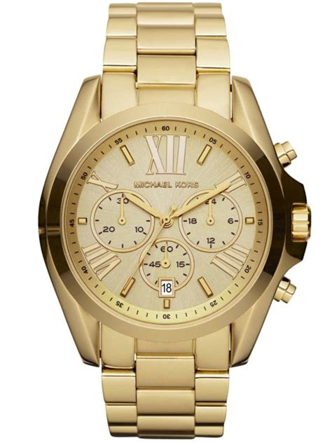 michael kors gold and white bradshaw|Michael Kors bradshaw chronograph watch.